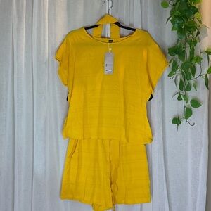 Sunny Yellow Two Piece Set